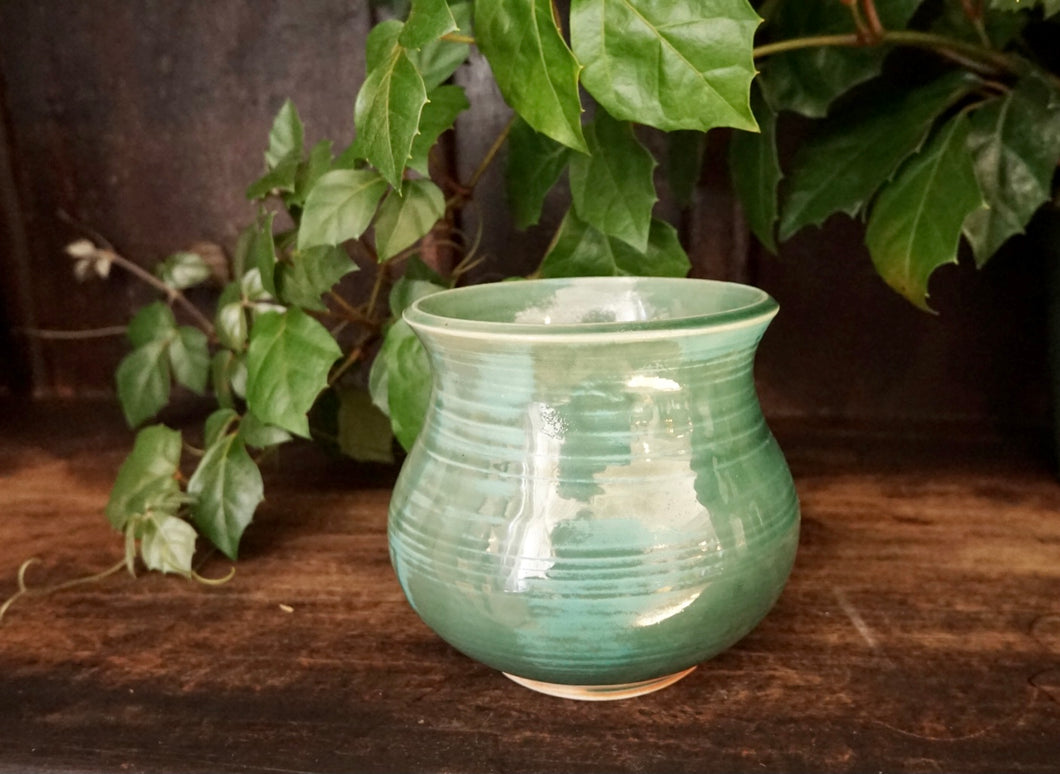 Planter/Vase in Starshine Aqua